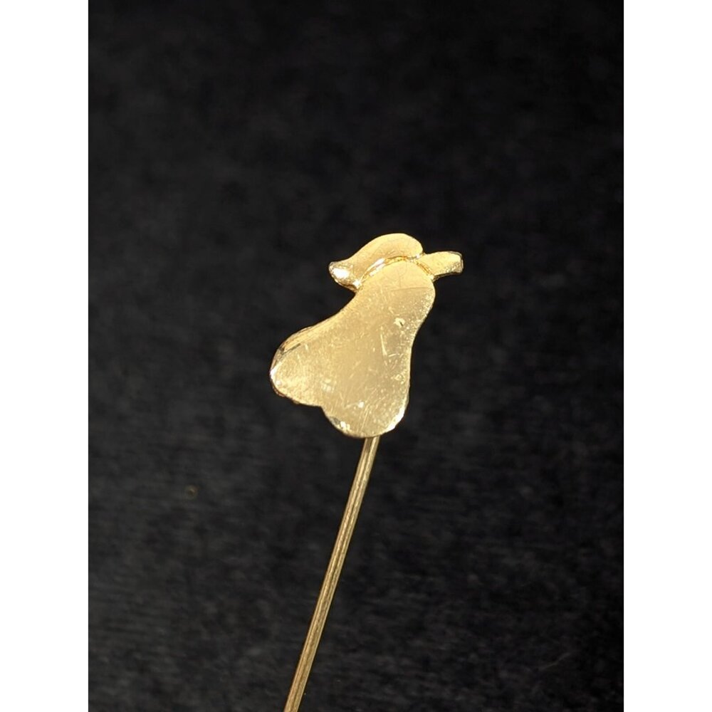 Vintage Gold Tone Fruit Salad Pear Stick Pin